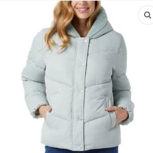 New!32 Degrees Women’s Quilted Jacket with Plush Lined Hood